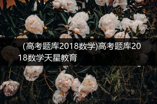 （高考题库2018数学)高考题库2018数学天星教育