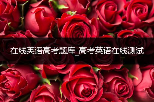在线英语高考题库_高考英语在线测试