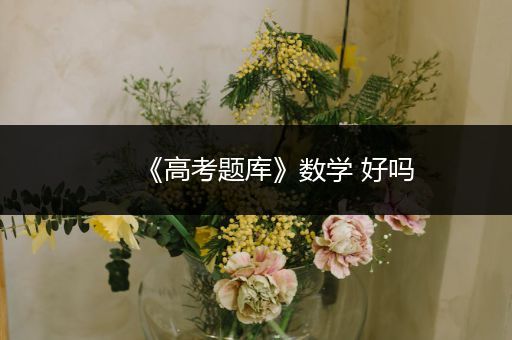 《高考题库》数学 好吗