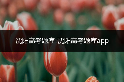 沈阳高考题库-沈阳高考题库app
