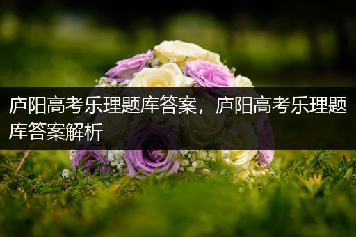 庐阳高考乐理题库答案，庐阳高考乐理题库答案解析