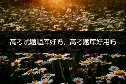 高考试题题库好吗，高考题库好用吗