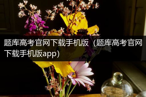 题库高考官网下载手机版（题库高考官网下载手机版app）