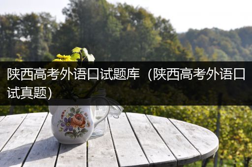 陕西高考外语口试题库（陕西高考外语口试真题）