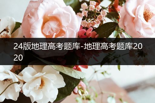 24版地理高考题库-地理高考题库2020