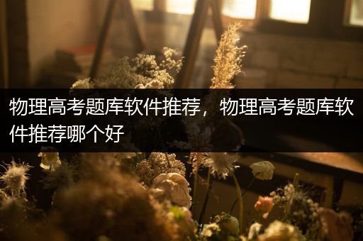 物理高考题库软件推荐，物理高考题库软件推荐哪个好