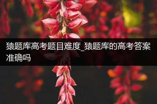 猿题库高考题目难度_猿题库的高考答案准确吗