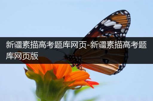 新疆素描高考题库网页-新疆素描高考题库网页版
