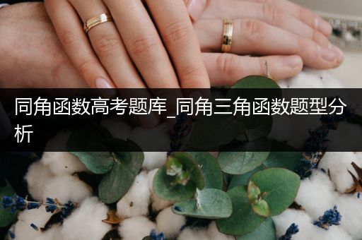 同角函数高考题库_同角三角函数题型分析