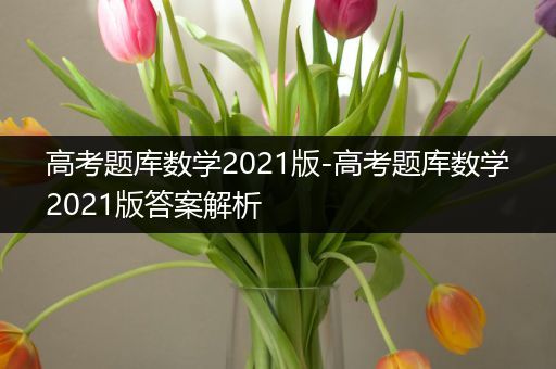 高考题库数学2021版-高考题库数学2021版答案解析