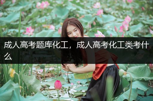 成人高考题库化工，成人高考化工类考什么