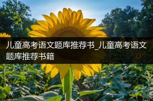 儿童高考语文题库推荐书_儿童高考语文题库推荐书籍