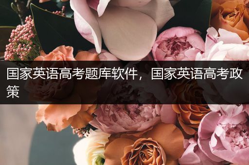 国家英语高考题库软件，国家英语高考政策