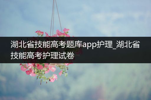 湖北省技能高考题库app护理_湖北省技能高考护理试卷