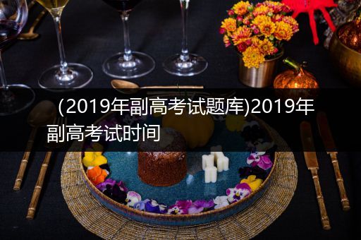 （2019年副高考试题库)2019年副高考试时间