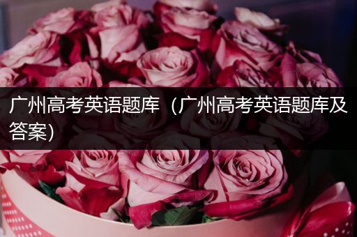 广州高考英语题库（广州高考英语题库及答案）