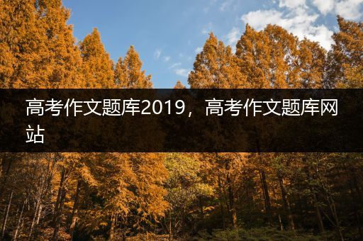 高考作文题库2019，高考作文题库网站