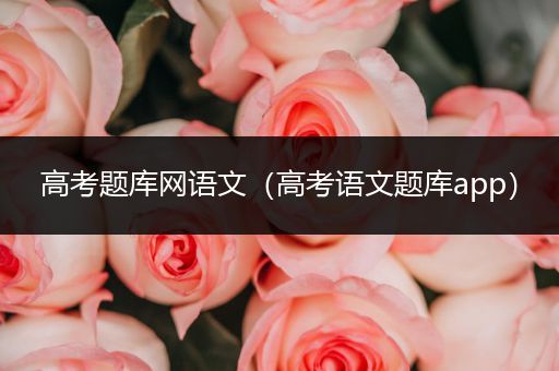 高考题库网语文（高考语文题库app）