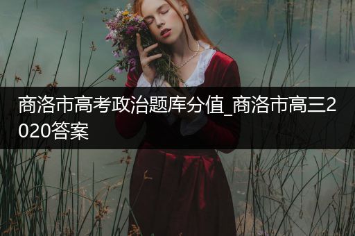 商洛市高考政治题库分值_商洛市高三2020答案