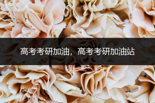 高考考研加油，高考考研加油站