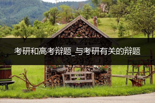 考研和高考辩题_与考研有关的辩题