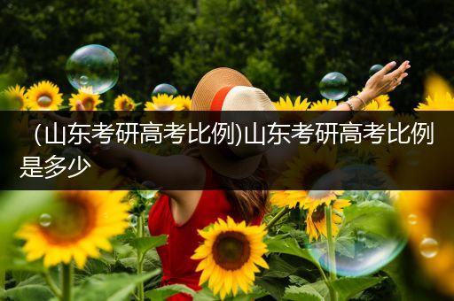 （山东考研高考比例)山东考研高考比例是多少
