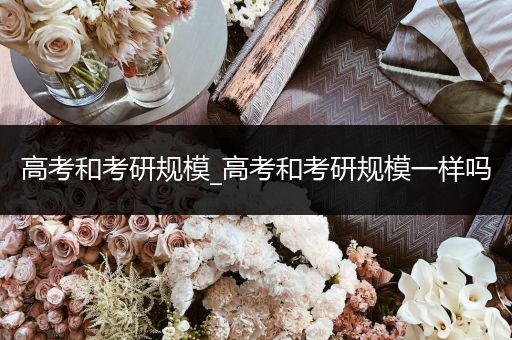 高考和考研规模_高考和考研规模一样吗