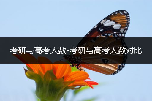 考研与高考人数-考研与高考人数对比