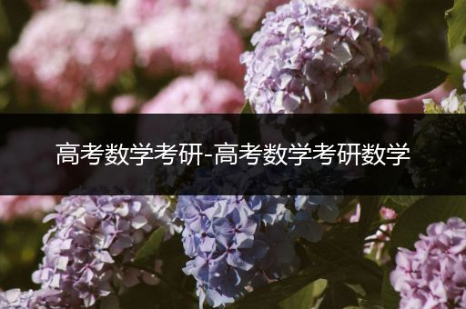 高考数学考研-高考数学考研数学
