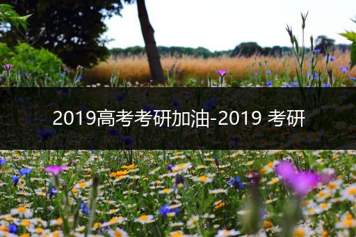 2019高考考研加油-2019 考研