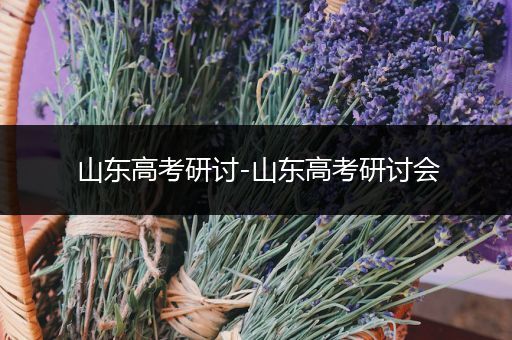山东高考研讨-山东高考研讨会