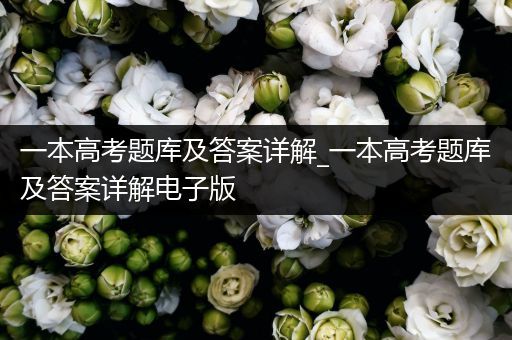 一本高考题库及答案详解_一本高考题库及答案详解电子版