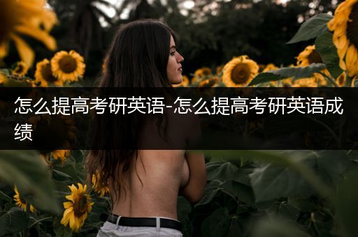 怎么提高考研英语-怎么提高考研英语成绩