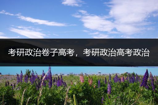 考研政治卷子高考，考研政治高考政治