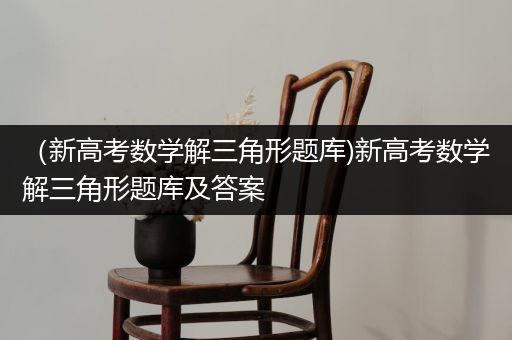 （新高考数学解三角形题库)新高考数学解三角形题库及答案