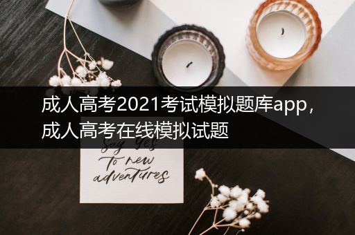 成人高考2021考试模拟题库app，成人高考在线模拟试题
