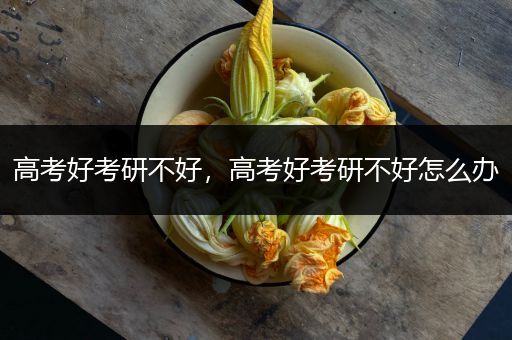 高考好考研不好，高考好考研不好怎么办