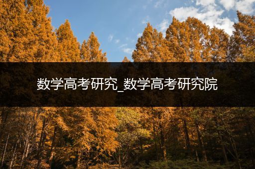 数学高考研究_数学高考研究院