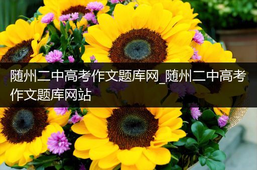随州二中高考作文题库网_随州二中高考作文题库网站