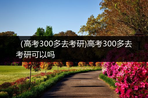 （高考300多去考研)高考300多去考研可以吗