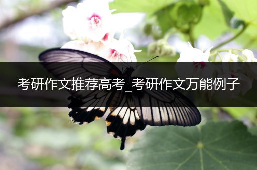 考研作文推荐高考_考研作文万能例子