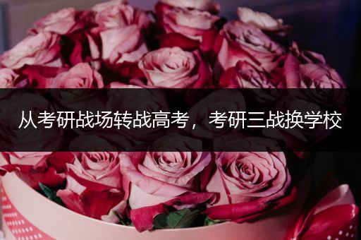 从考研战场转战高考，考研三战换学校