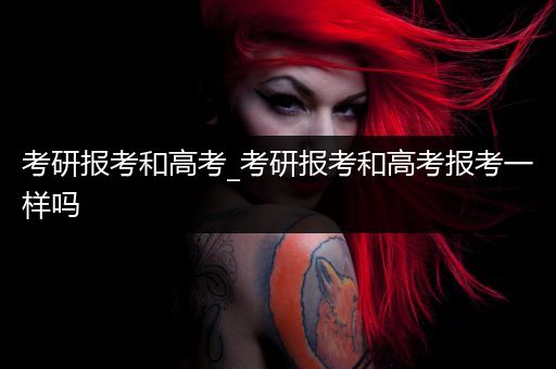 考研报考和高考_考研报考和高考报考一样吗