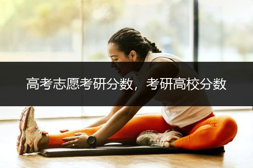 高考志愿考研分数，考研高校分数