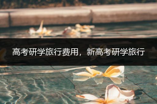 高考研学旅行费用，新高考研学旅行