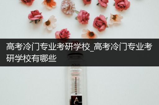 高考冷门专业考研学校_高考冷门专业考研学校有哪些