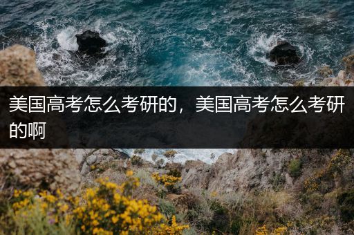 美国高考怎么考研的，美国高考怎么考研的啊