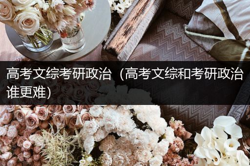 高考文综考研政治（高考文综和考研政治谁更难）