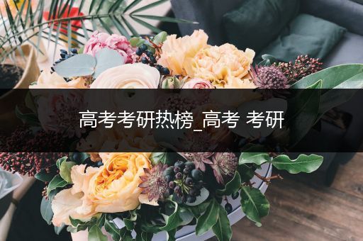 高考考研热榜_高考 考研
