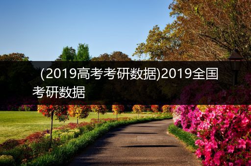 （2019高考考研数据)2019全国考研数据
